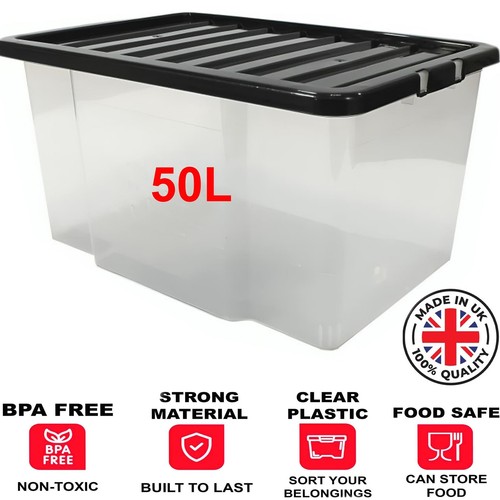50l plastic storage box - storage,