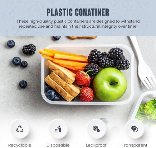 Plastic food containers with - plastic,