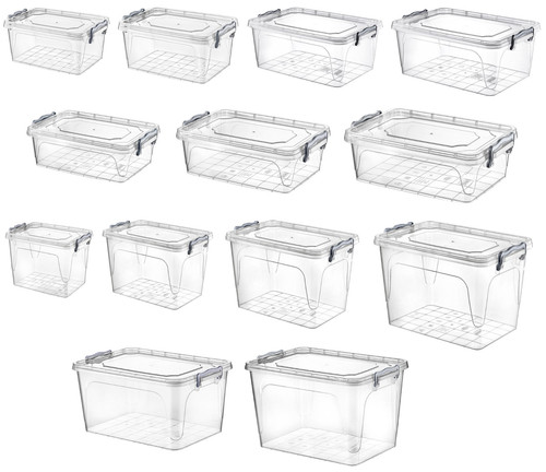 Clear plastic storage - clear, with