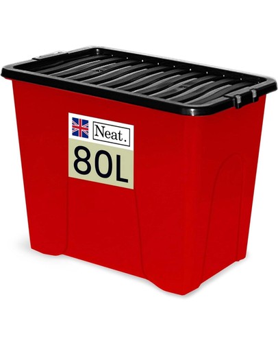 Litre red storage box - 80,