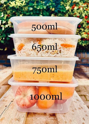 Plastic food containers with - containers,