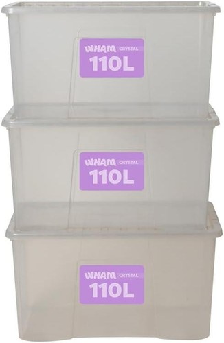 Storage box with lid - 110l, wham