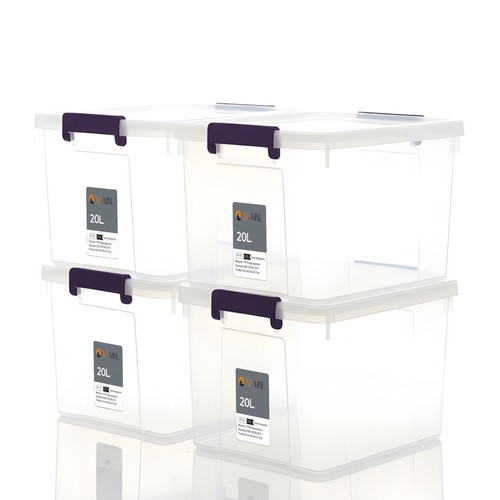 Clear plastic storage - clear,