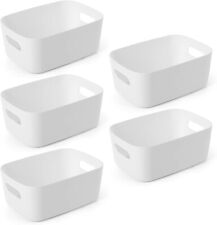 Plastic Storage Baskets 5 Pack