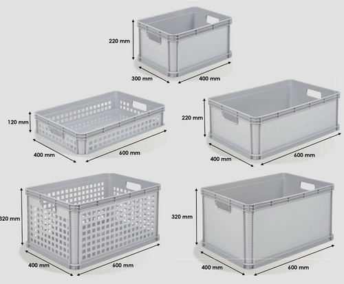 Heavy duty plastic - heavy, stacking