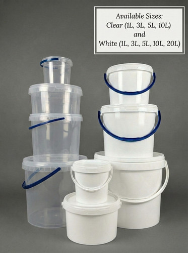 Plastic buckets with - plastic,