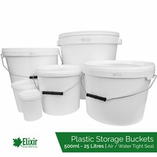 Plastic Storage Buckets with