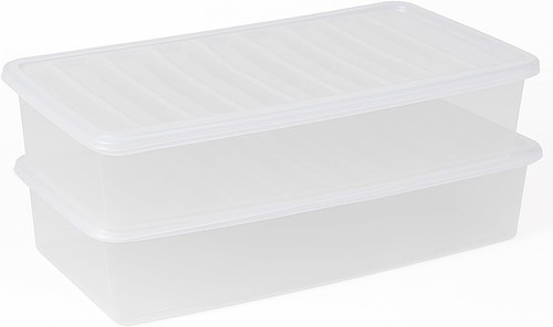 Clear under bed - x,