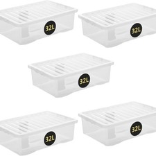 32L Clear Plastic Storage
